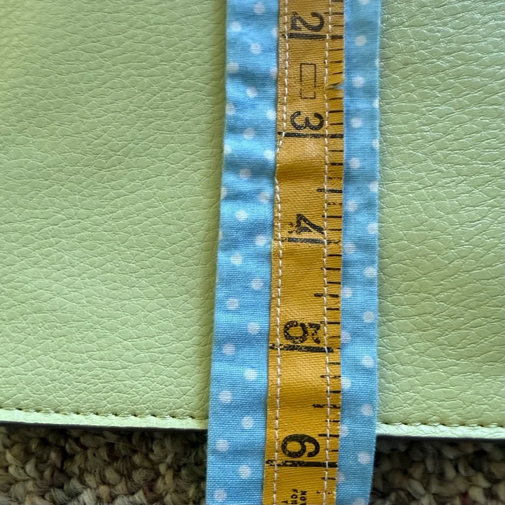 Anne Klein Lime Crossbody Boxy Dual Handle Snap Closure Purse and wristlet
